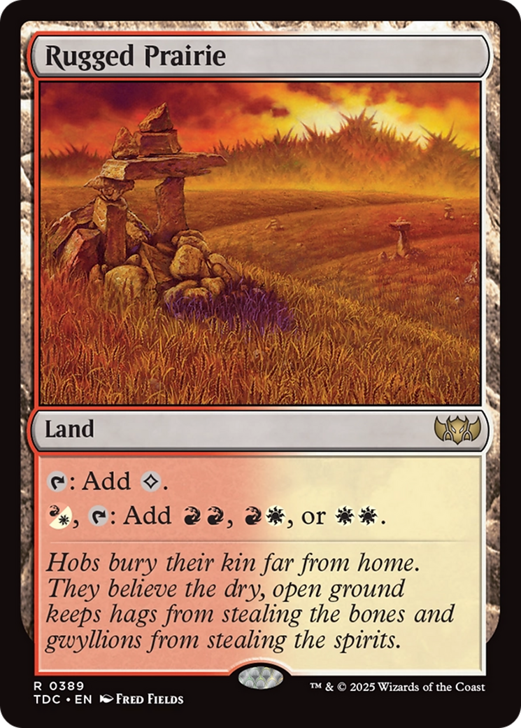 Rugged Prairie [Tarkir: Dragonstorm Commander] | Galactic Gamez