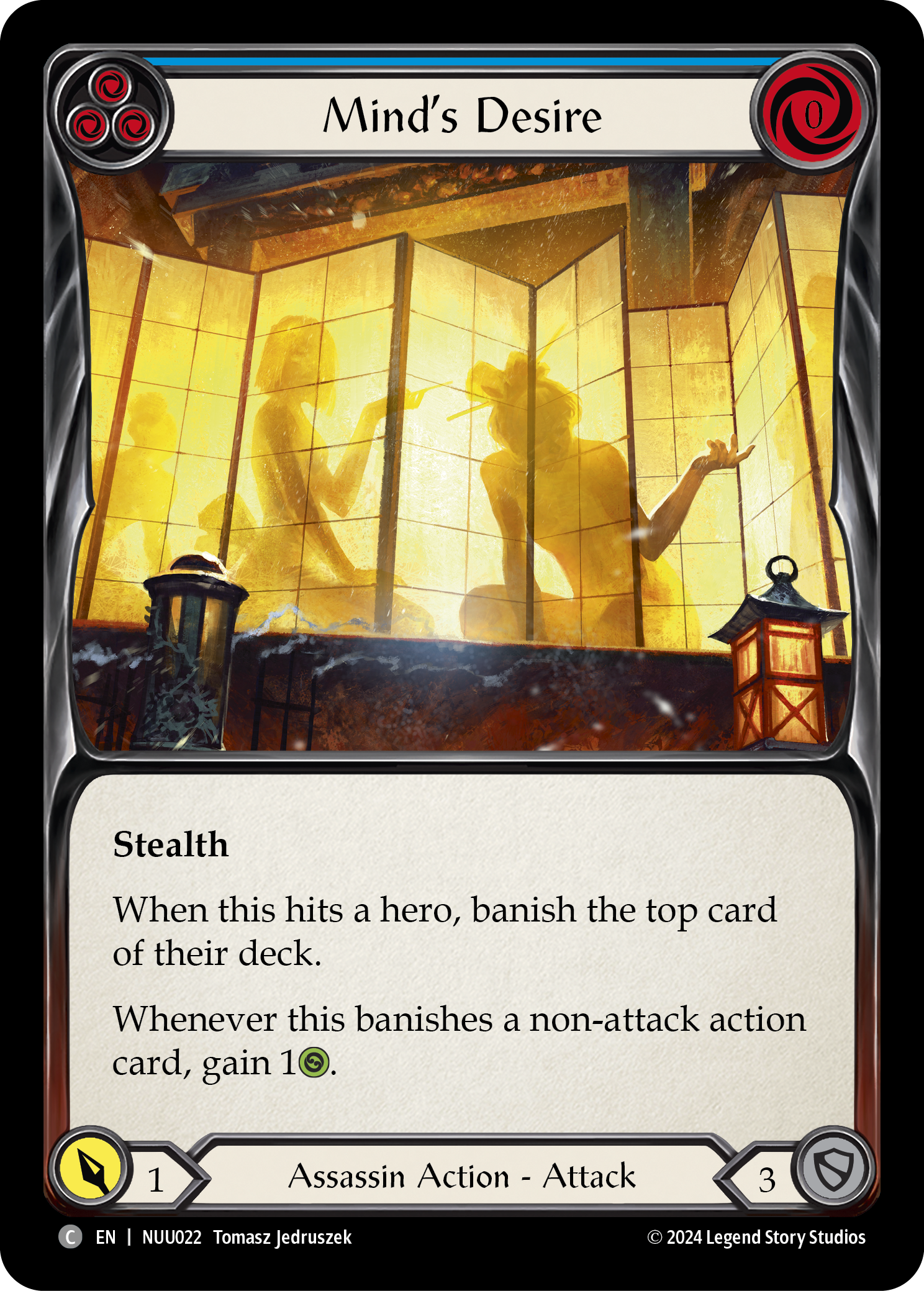 Mind's Desire (Blue) [NUU022] (Part the Mistveil Nuu Blitz Deck) | Galactic Gamez