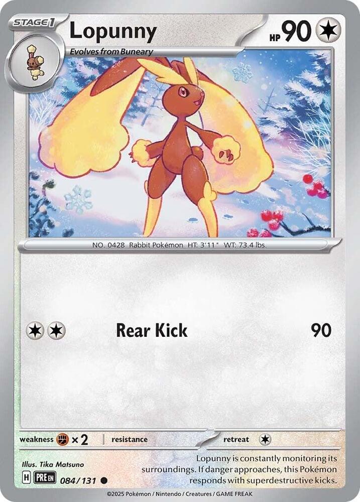 Lopunny (084/131) [Scarlet & Violet: Prismatic Evolutions] | Galactic Gamez