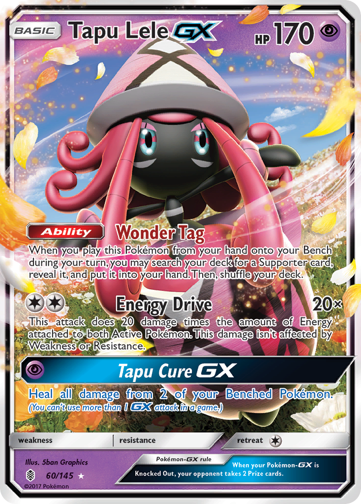 Tapu Lele GX (60/145) [Sun & Moon: Guardians Rising] | Galactic Gamez