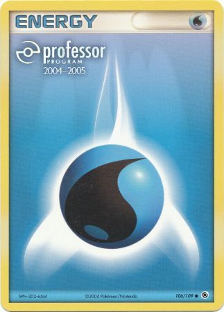 Water Energy (106/109) (2004 2005) [Professor Program Promos] | Galactic Gamez