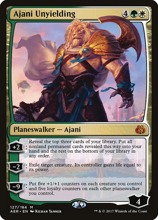 Ajani Unyielding [Aether Revolt] | Galactic Gamez