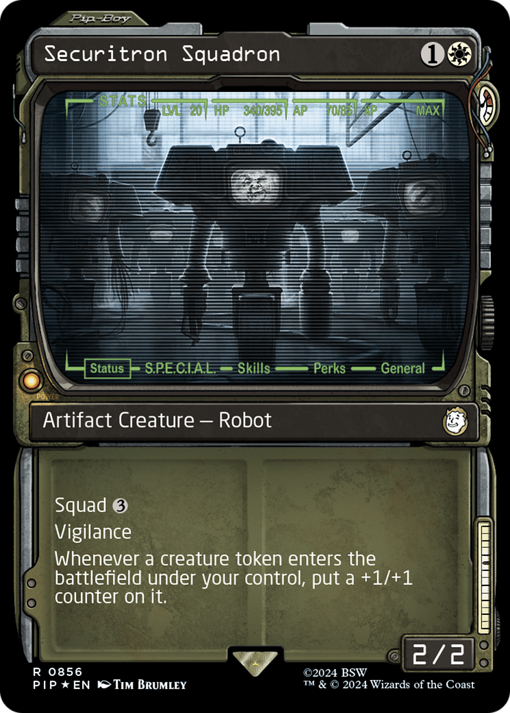 Securitron Squadron (Showcase) (Surge Foil) [Fallout] | Galactic Gamez