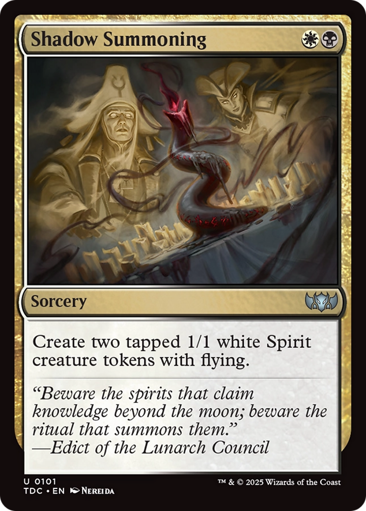 Shadow Summoning [Tarkir: Dragonstorm Commander] | Galactic Gamez