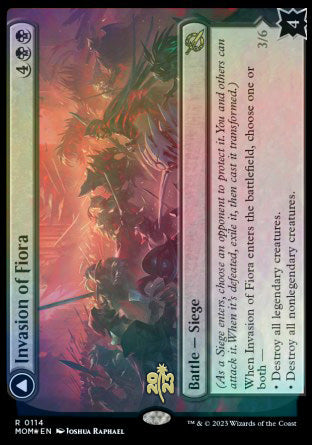 Invasion of Fiora // Marchesa, Resolute Monarch [March of the Machine Prerelease Promos] | Galactic Gamez