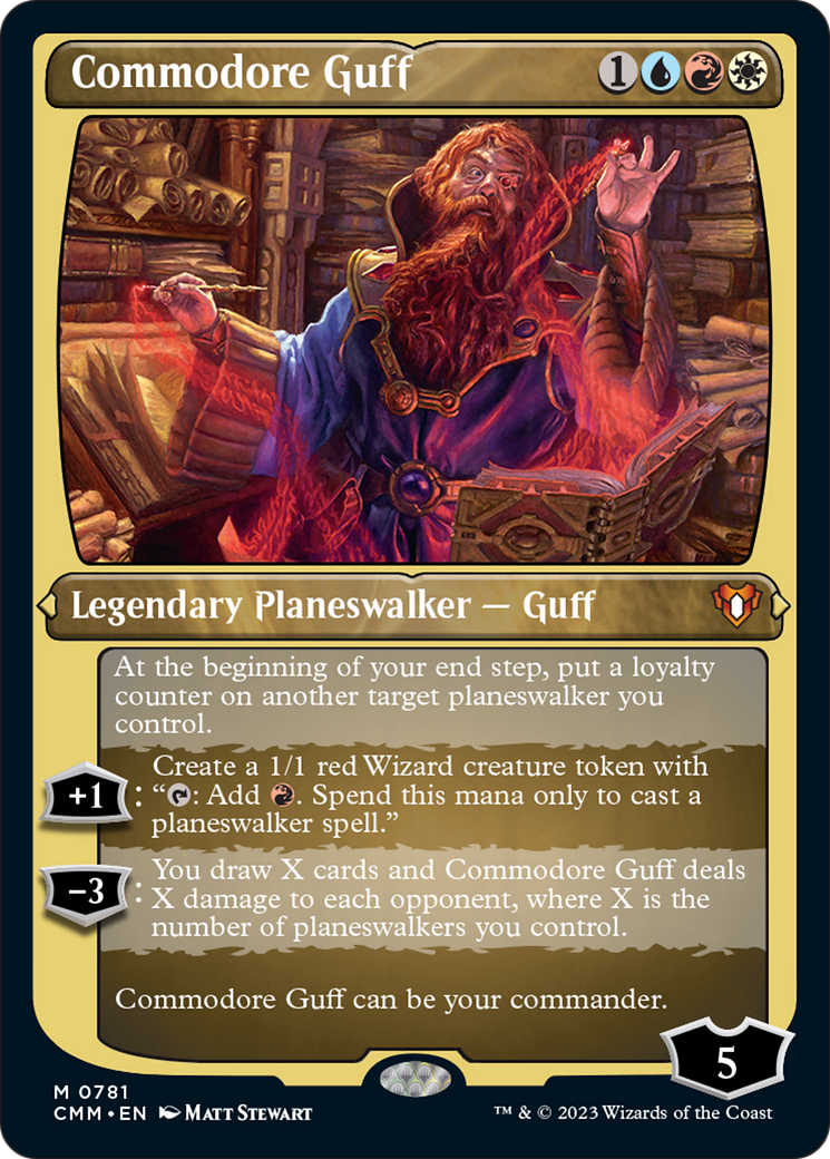 Commodore Guff (Display Commander) (Foil Etched) [Commander Masters] | Galactic Gamez