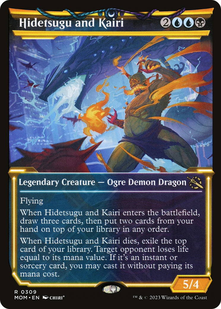 Hidetsugu and Kairi (Showcase Planar Booster Fun) [March of the Machine] | Galactic Gamez