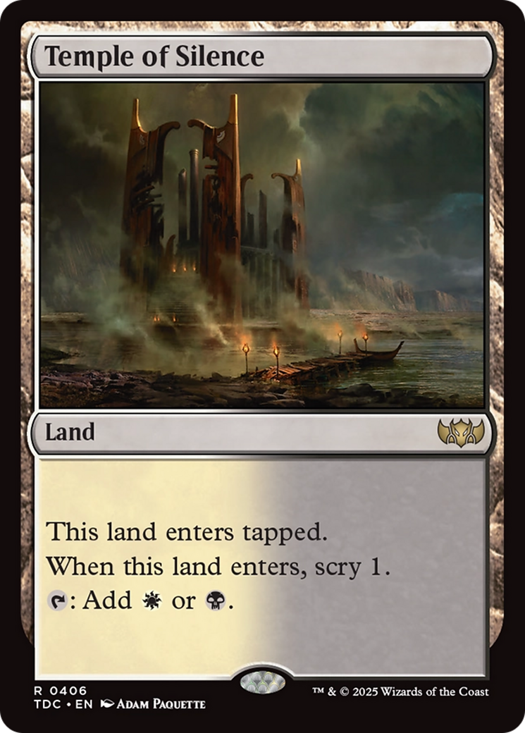 Temple of Silence [Tarkir: Dragonstorm Commander] | Galactic Gamez