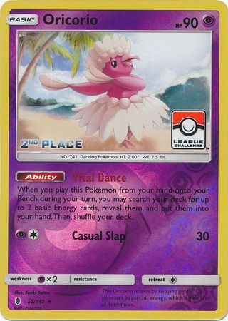 Oricorio (55/145) (League Promo 2nd Place) [Sun & Moon: Guardians Rising] | Galactic Gamez