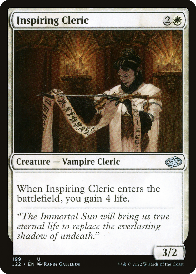 Inspiring Cleric [Jumpstart 2022] | Galactic Gamez