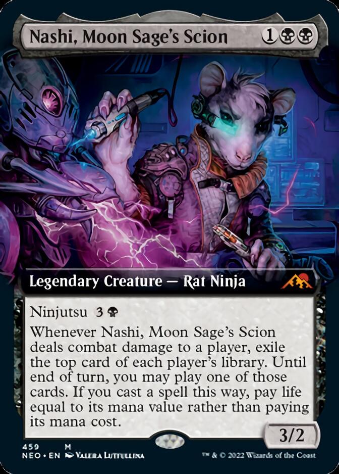 Nashi, Moon Sage's Scion (Extended Art) [Kamigawa: Neon Dynasty] | Galactic Gamez