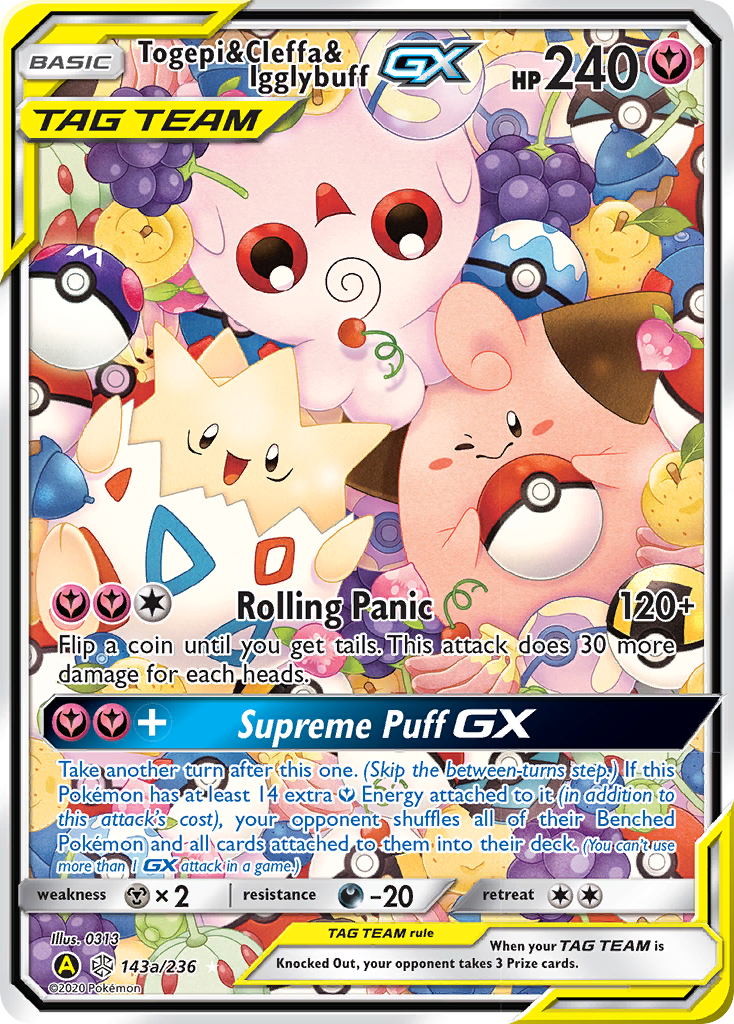 Togepi & Cleffa & Igglybuff GX (143a/236) [Alternate Art Promos] | Galactic Gamez