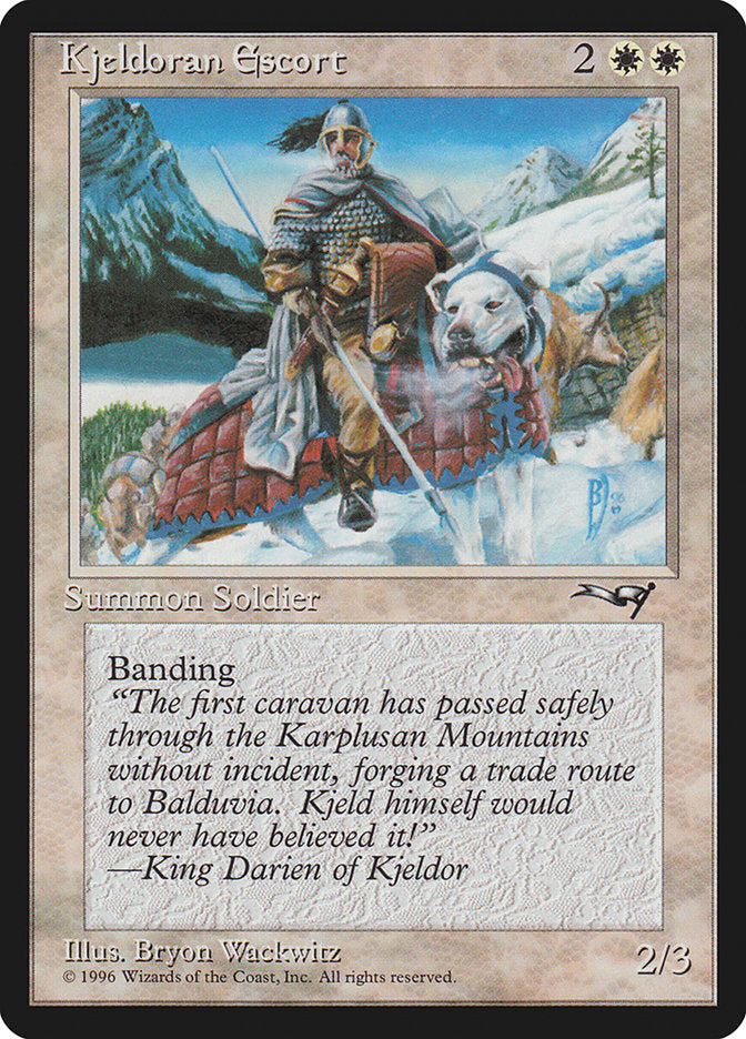 Kjeldoran Escort (Mountain Background) [Alliances] | Galactic Gamez