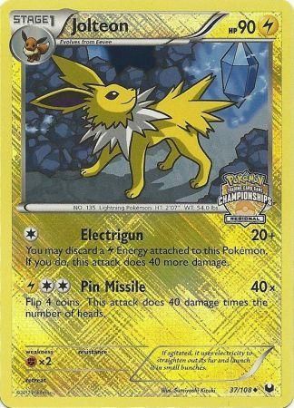 Jolteon (37/108) (Regional Championship) [League & Championship Cards] | Galactic Gamez