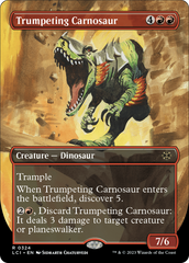 Trumpeting Carnosaur (Borderless) [The Lost Caverns of Ixalan] | Galactic Gamez