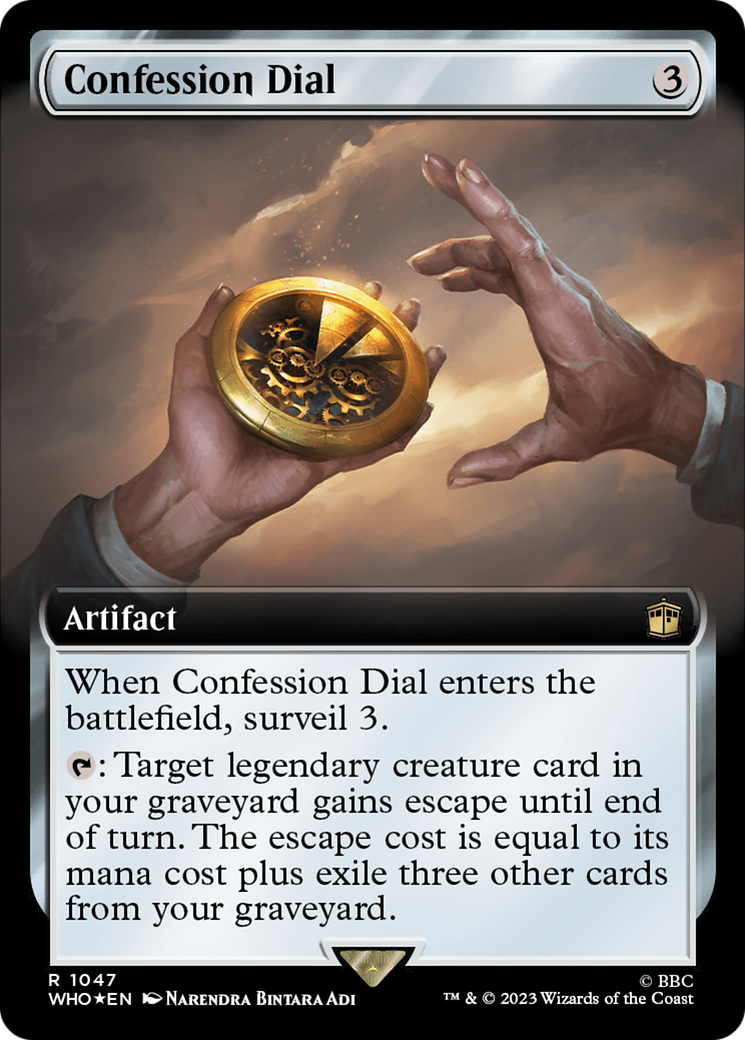 Confession Dial (Extended Art) (Surge Foil) [Doctor Who] | Galactic Gamez
