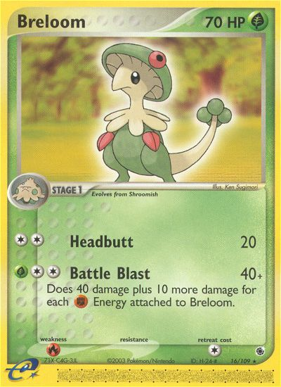 Breloom (16/109) [EX: Ruby & Sapphire] | Galactic Gamez