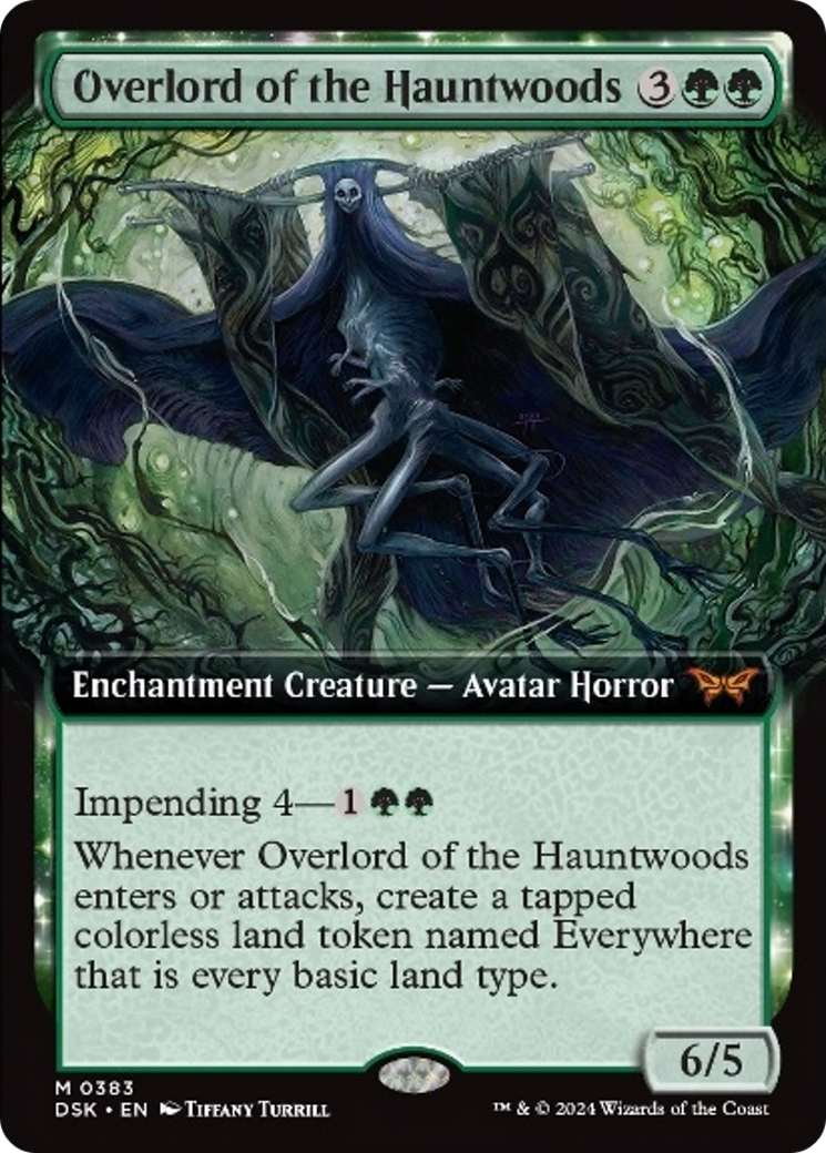 Overlord of the Hauntwoods (Extended Art) [Duskmourn: House of Horror] | Galactic Gamez