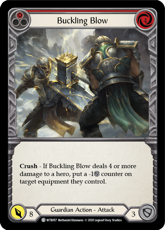 Buckling Blow (Red) [U-WTR057] (Welcome to Rathe Unlimited)  Unlimited Rainbow Foil | Galactic Gamez