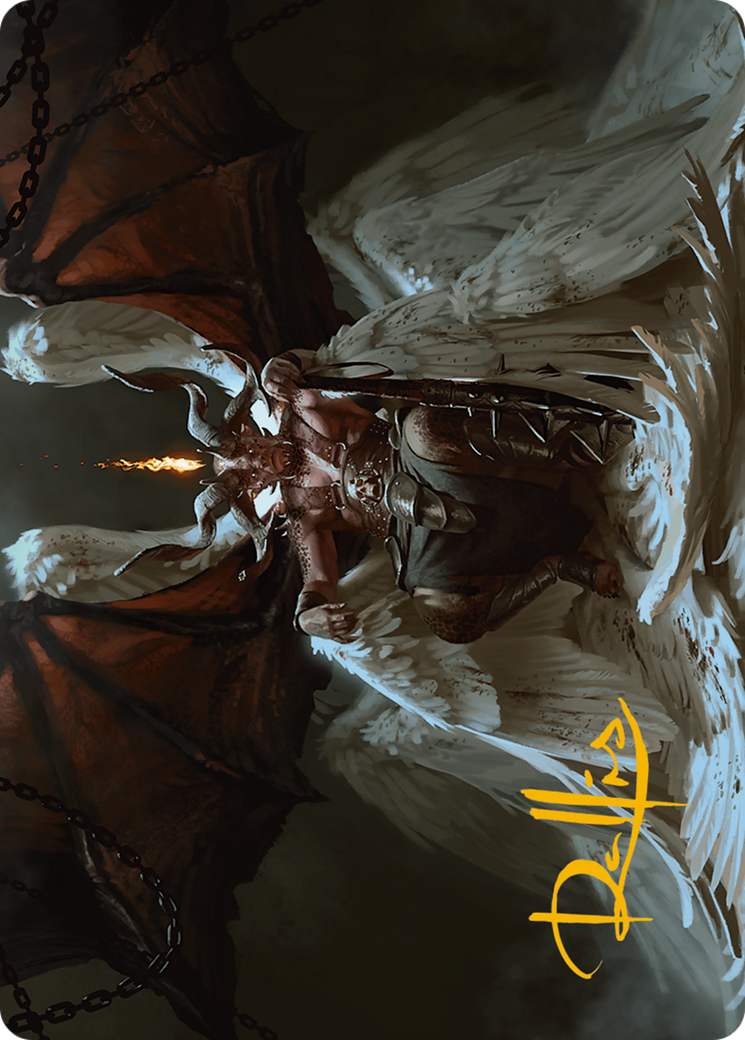 Shilgengar, Sire of Famine Art Card (Gold-Stamped Signature) [Modern Horizons 3 Art Series] | Galactic Gamez