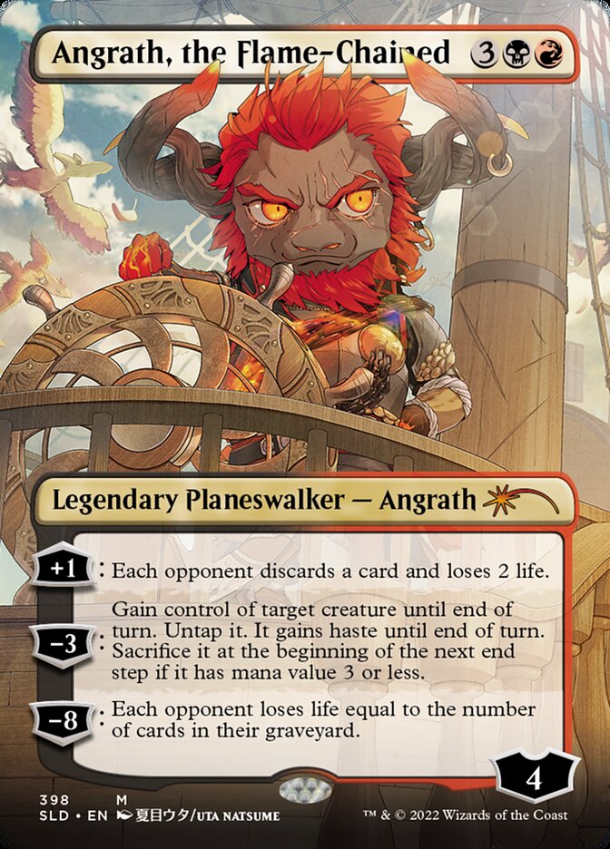 Angrath, the Flame-Chained (Borderless) [Secret Lair Drop Series] | Galactic Gamez