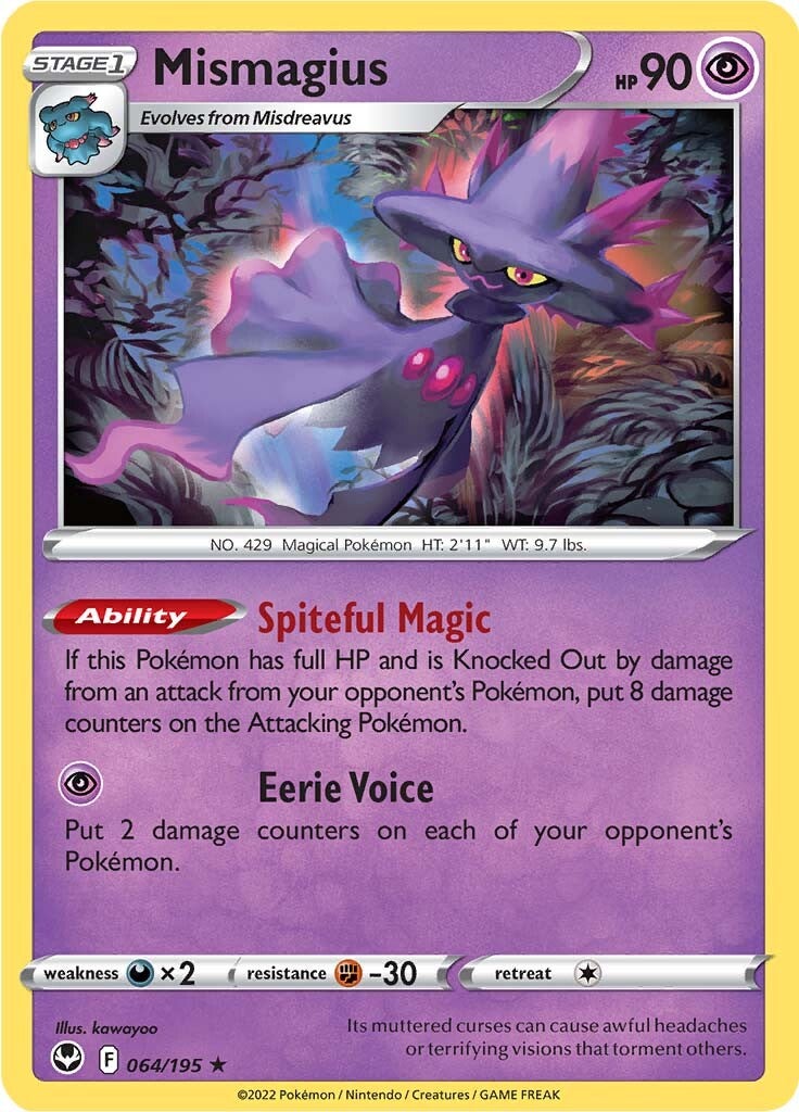 Mismagius (064/195) [Sword & Shield: Silver Tempest] | Galactic Gamez