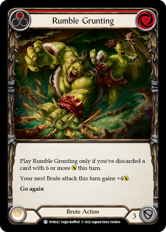 Rumble Grunting (Red) [DYN022] (Dynasty) | Galactic Gamez