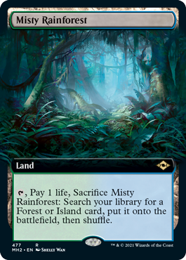 Misty Rainforest (Extended Art) [Modern Horizons 2] | Galactic Gamez