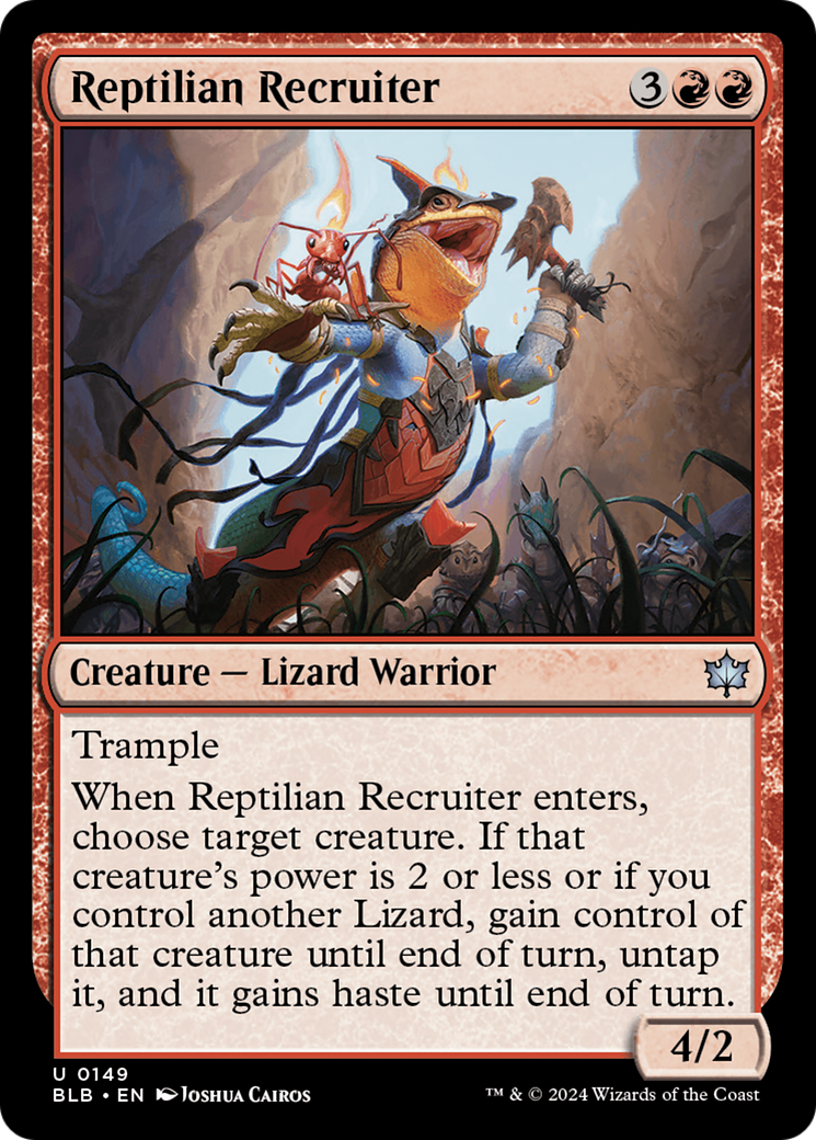 Reptilian Recruiter [Bloomburrow] | Galactic Gamez