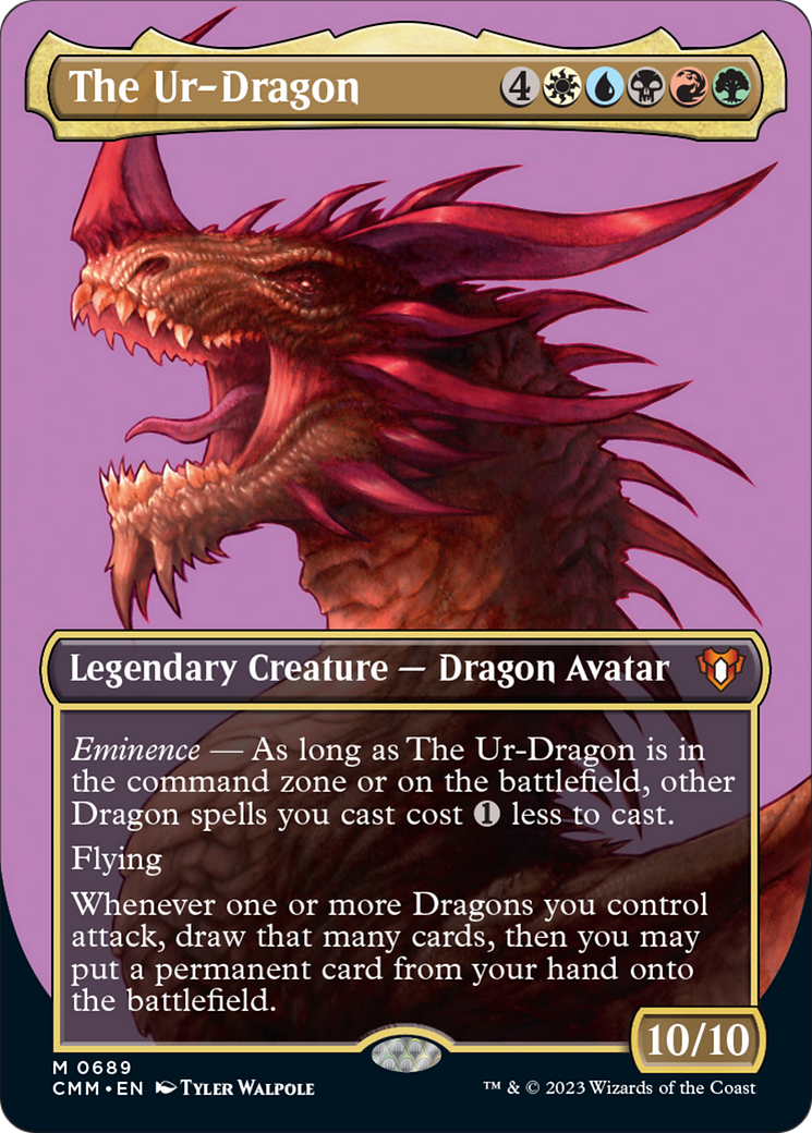 The Ur-Dragon (Borderless Profile) [Commander Masters] | Galactic Gamez