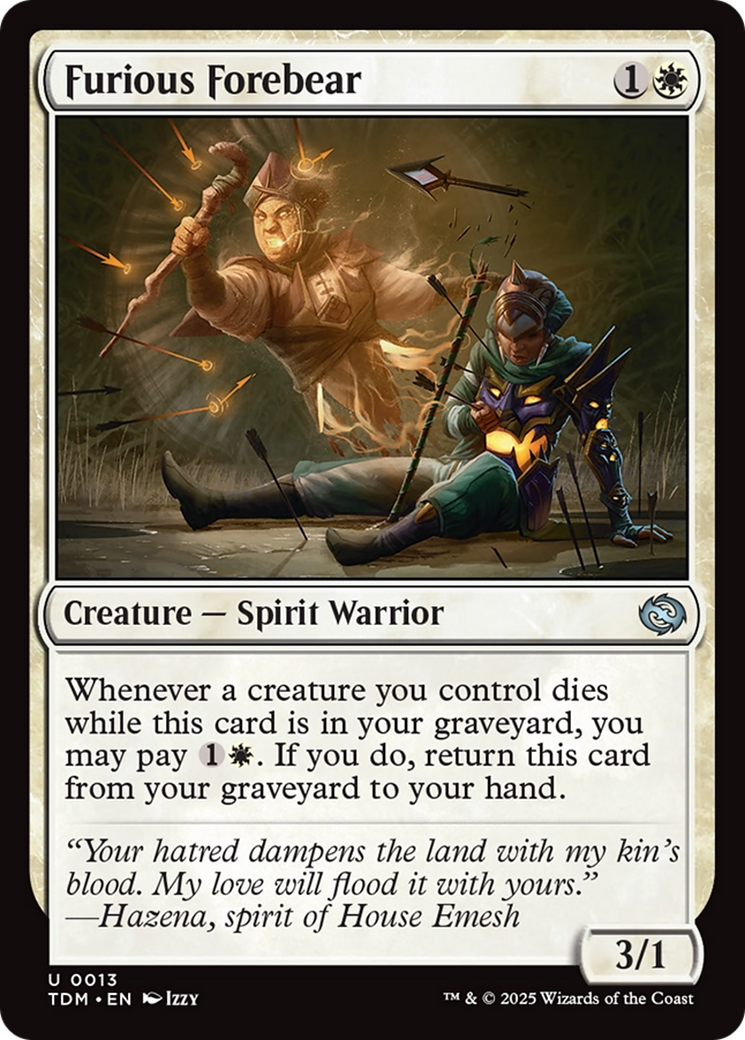 Furious Forebear [Tarkir: Dragonstorm] | Galactic Gamez