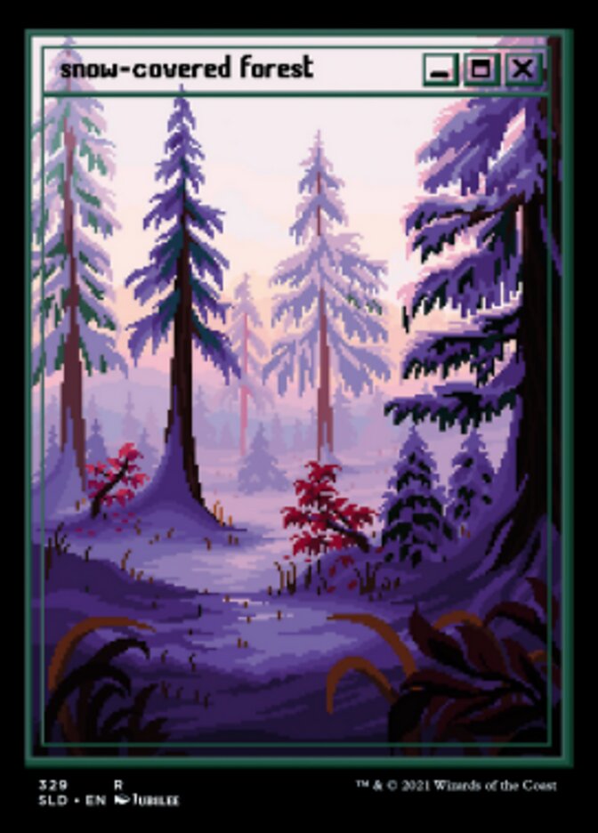 Snow-Covered Forest (Foil Etched) [Secret Lair Drop Series] | Galactic Gamez