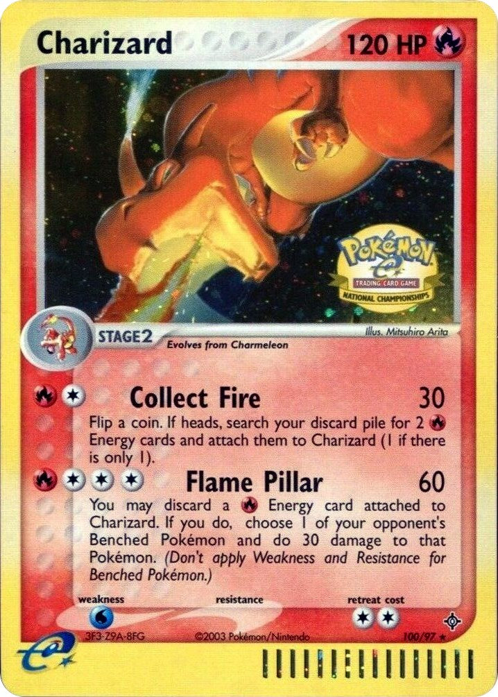 Charizard (100/097) (National Championships) [League & Championship Cards] | Galactic Gamez