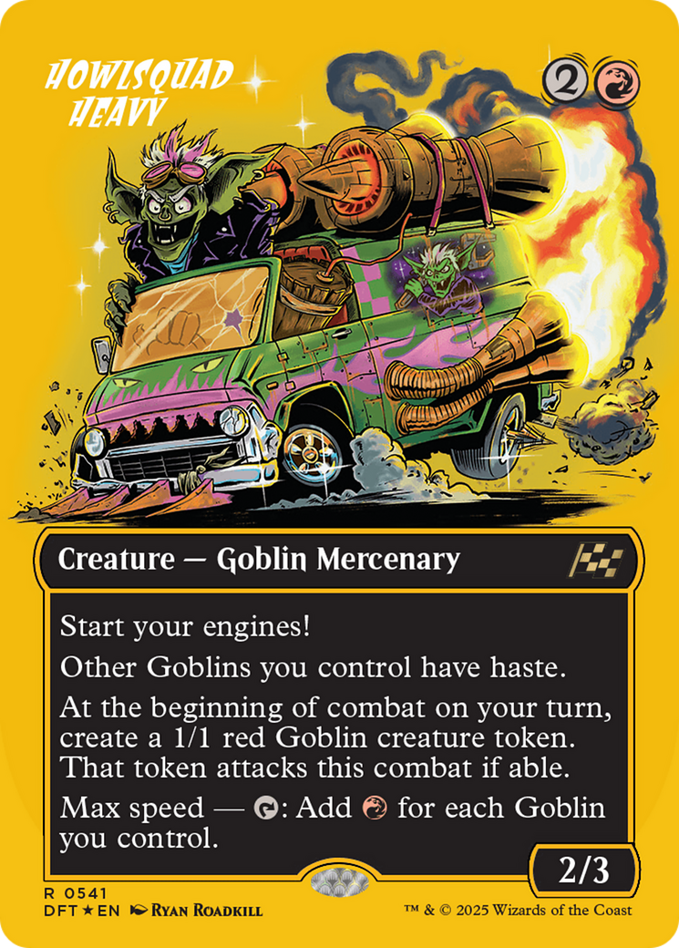 Howlsquad Heavy (Borderless) (First-Place Foil) [Aetherdrift] | Galactic Gamez