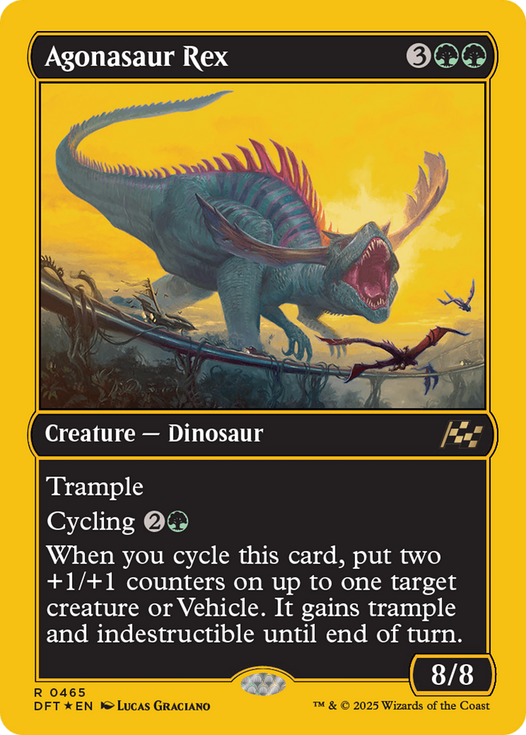 Agonasaur Rex (First-Place Foil) [Aetherdrift] | Galactic Gamez