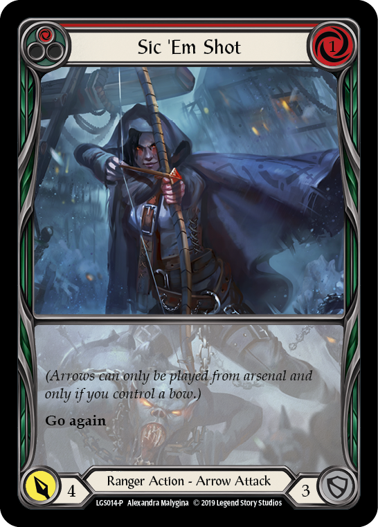 Sic 'Em Shot (Red) [LGS014-P] (Promo)  1st Edition Normal | Galactic Gamez