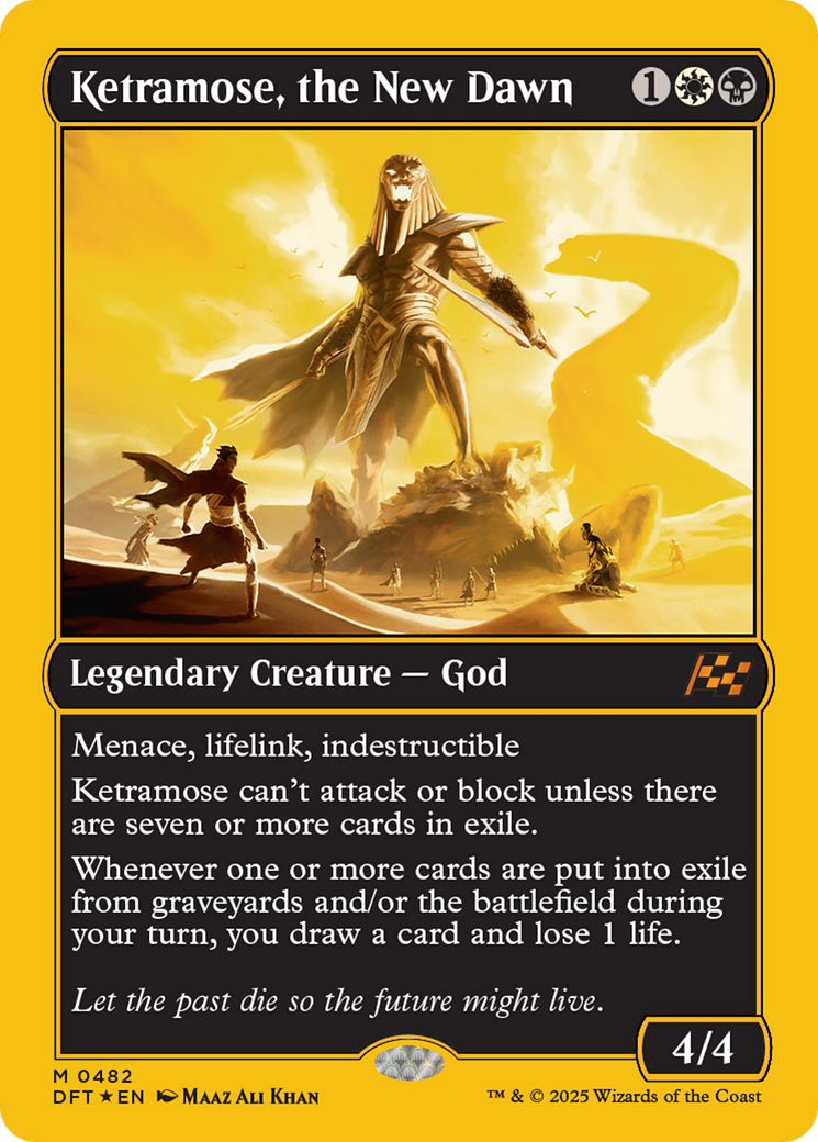 Ketramose, the New Dawn (First-Place Foil) [Aetherdrift] | Galactic Gamez