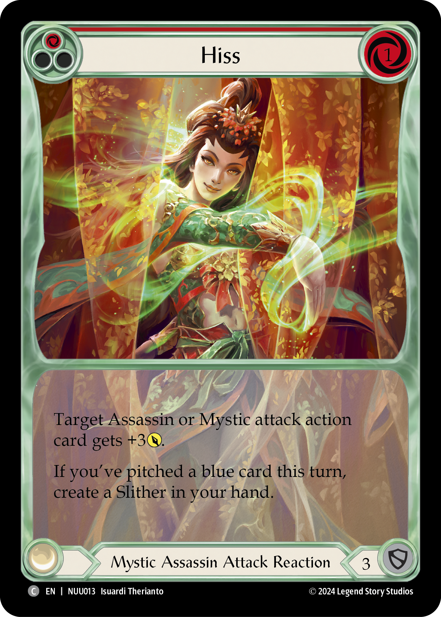 Hiss (Red) [NUU013] (Part the Mistveil Nuu Blitz Deck) | Galactic Gamez