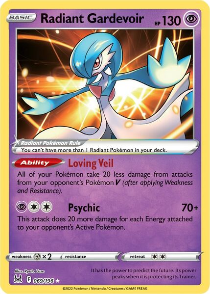 Radiant Gardevoir (069/196) [Prize Pack Series Three] | Galactic Gamez