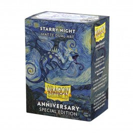 Dragon Shield Sleeves: Standard Matte Dual Art 25th Anniversary - Starry Night 100CT | Galactic Gamez