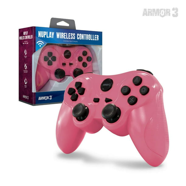 “NuPlay” Wireless Game Controller for PS3® (Pink) - Armor3 | Galactic Gamez