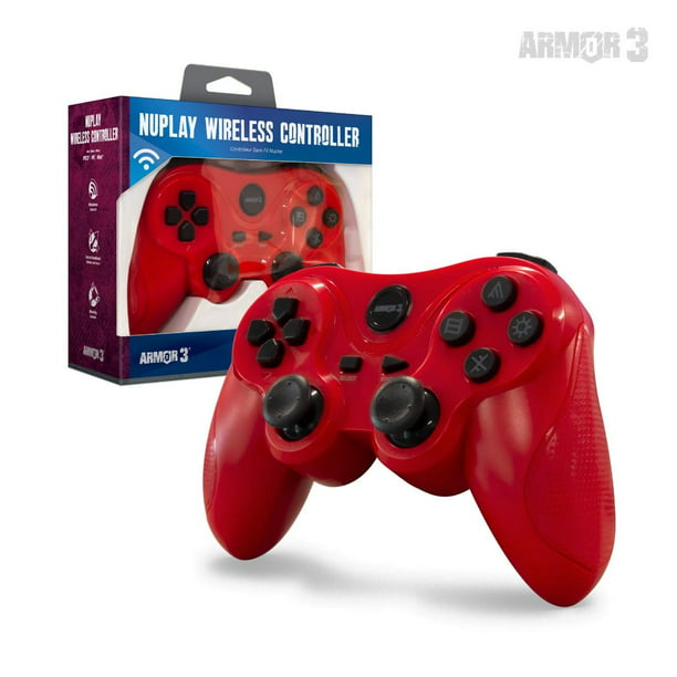 “NuPlay” Wireless Game Controller for PS3® (Red) - Armor3 | Galactic Gamez