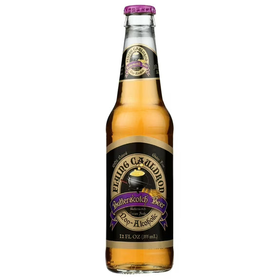 Flying Cauldron Butterscotch Beer Soda, 12 ounce | Galactic Gamez