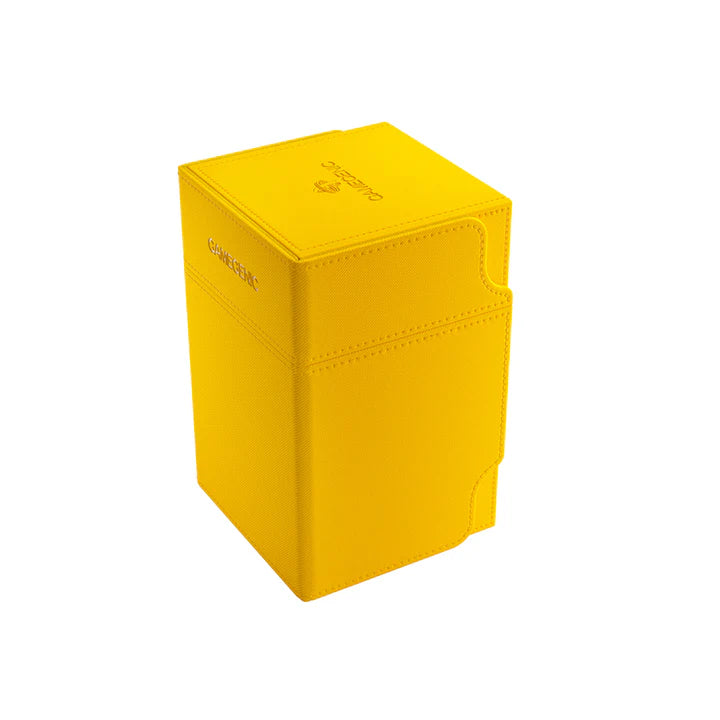 Gamegenic Watchtower 100+ XL Convertible Deck Box Yellow | Galactic Gamez