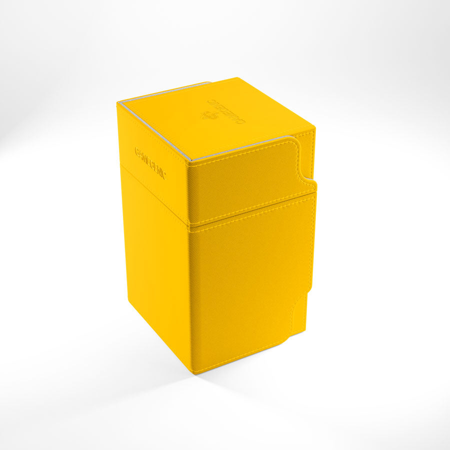 Gamegenic Watchtower 100+ Convertible Deck Box (Yellow) | Galactic Gamez