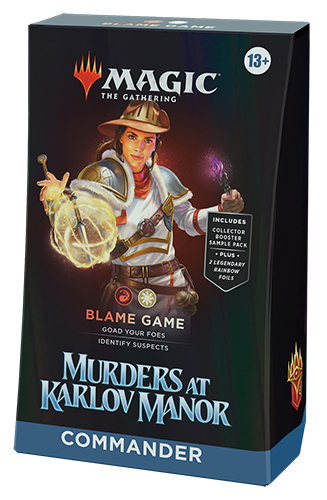 Murders at Karlov Manor Commander Deck - Blame Game | Galactic Gamez