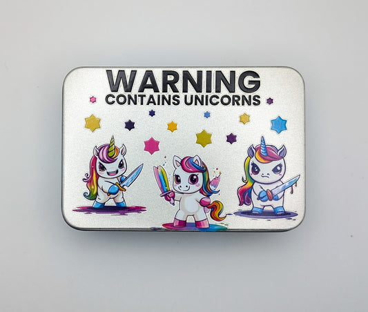 Roll For Initiative - Unicorn Dice Tin | Galactic Gamez