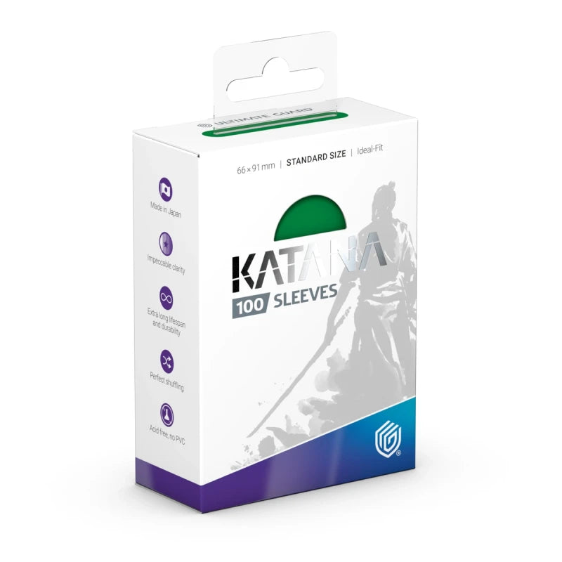 Katana Sleeves Standard Size (100) - Jade Garden | Galactic Gamez