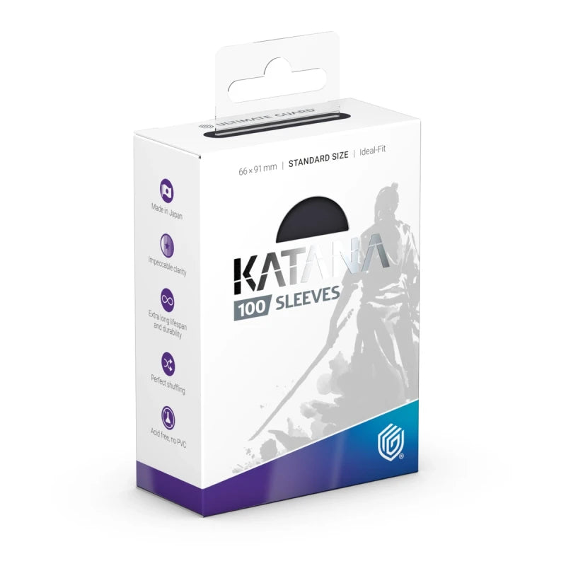 Katana Sleeves Standard Size (100) - Obsidian Shard | Galactic Gamez