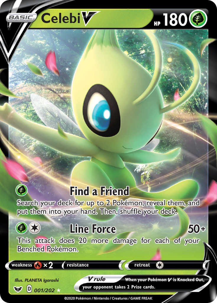 Celebi V (001/202) [Sword & Shield: Base Set] | Galactic Gamez